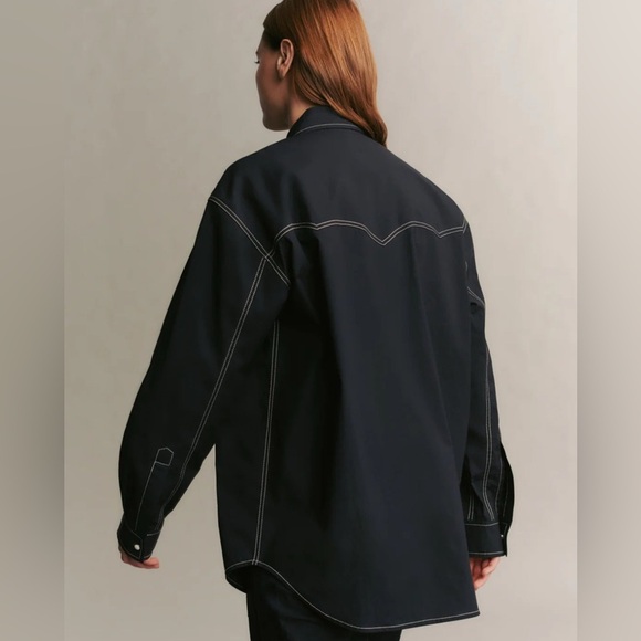 TWP DUTTON SHIRT IN MIDNIGHT - Picture 3 of 11